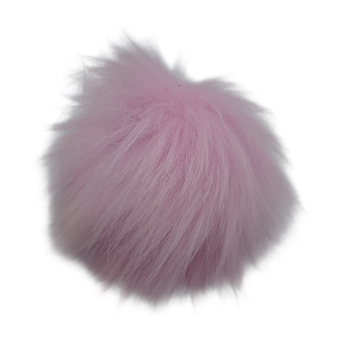 Pompon z lisa 12cm [P-13] RÓŻ