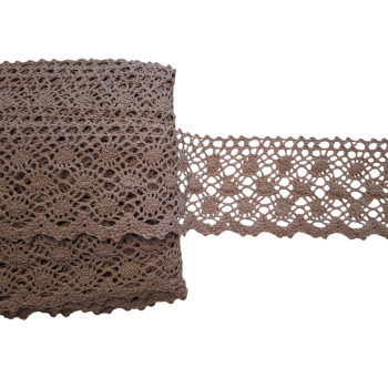 Koronka bawełniana 60mm SZARY (op.12,5m)