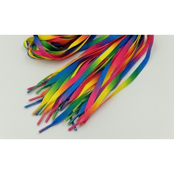 Sznurowadła tęczowe 115cm (10 par)