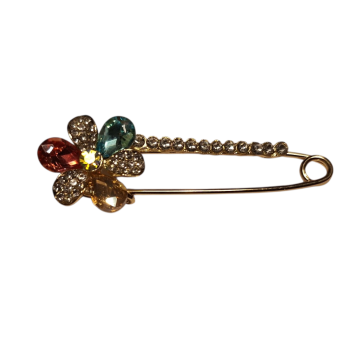 Agrafka ozdobna 6cm - ZŁOTA