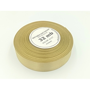 Wstążka satynowa 25mm / 32m KHAKI 8127
