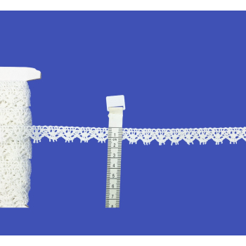 Koronka bawełniana 15mm BIAŁA (op.25m)