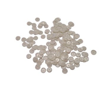 Cekiny pastelowe BIAŁE MAT 8mm [10g]