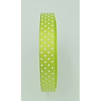Wstążka w kropki 12mm - SELEDYN