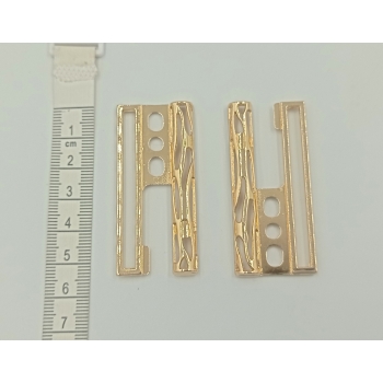 Klamra ozdobna zapięcia 5cm - ZŁOTA