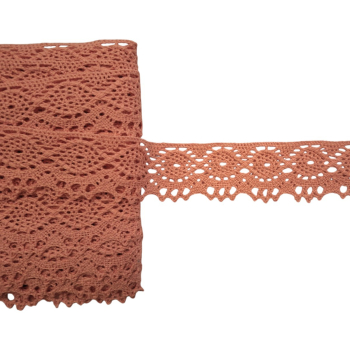 Koronka bawełniana 30mm RÓŻ (op.12,5m)