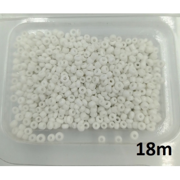 Koraliki szklane BIAŁY MAT ok.0,3cm