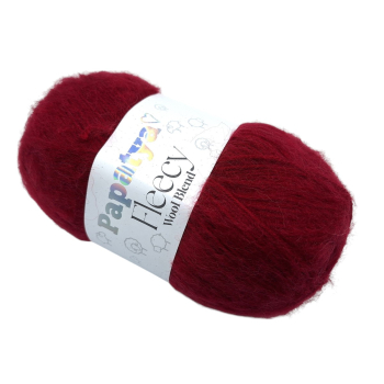 Włóczka Papatya FLEECY - bordo  - 3230 - MOTEK