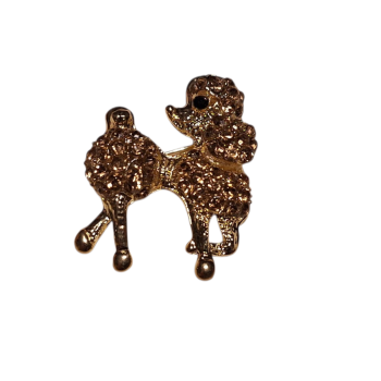 Broszka ozdobna - PUDELEK 3cm