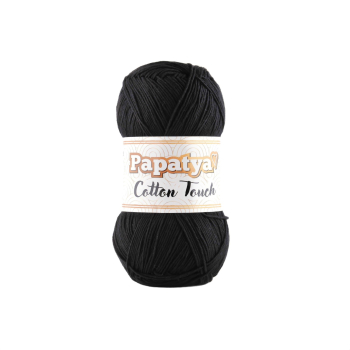 Włóczka Papatya Cotton Touch CZARNY 1190