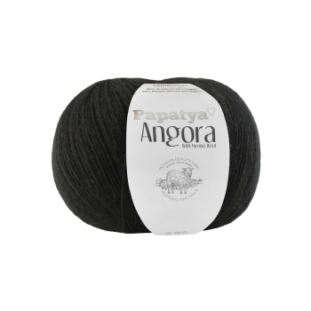 Włóczka Papatya ANGORA - CZARNA - 1000 - MOTEK