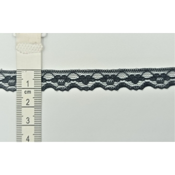 Koronka stabilna 1,5/1,8cm CZARNA