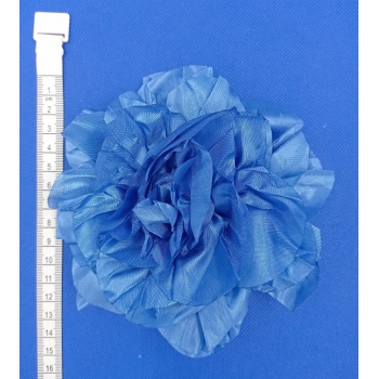 Kwiat na agrafce niebieski