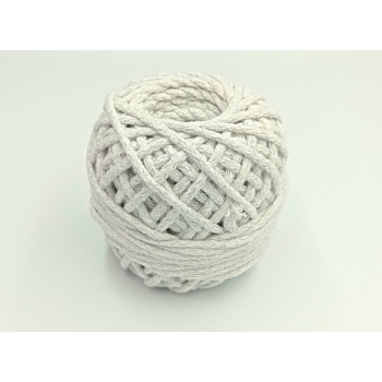 Sznur bawełniany 5mm JASNY SZARY (50m) NR 075