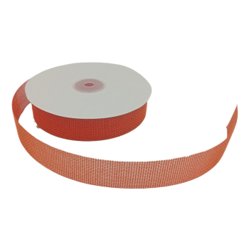 Wstążka gładka cięta "JUTA" - 25mm / 22m POMARAŃCZ