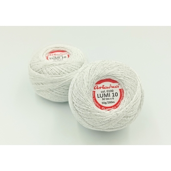 Kordonek z metalizowaną nitką LUMI10 50g/280m nr100