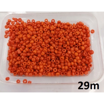 Koraliki szklane RUDY ok.0,3cm