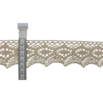 Koronka bawełniana 45-50mm BEŻ (op.25m)