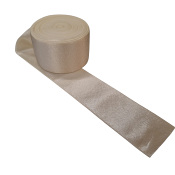 Guma 40mm tkana ŚMIETANKA  (op.5m)