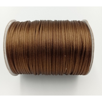 Sznurek satyna 2mm BRĄZ (op.91,4m)