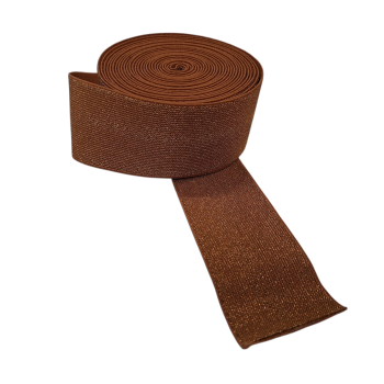 Guma 50mm brokat MIEDZIANY (op.5m)