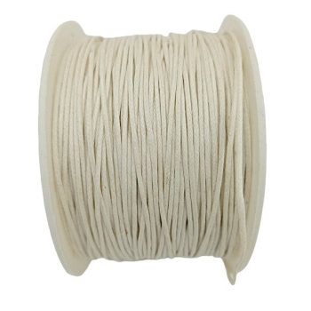 Sznurek woskowany 1mm BIAŁY (op.100m)