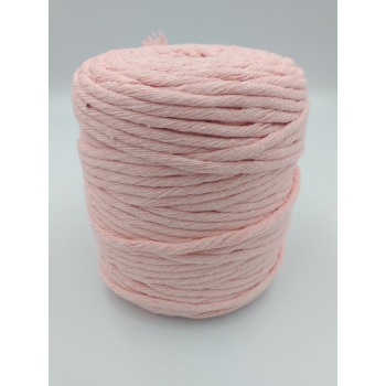 Sznurek bawełniany skręcany 5mm/100m - BABE PINK