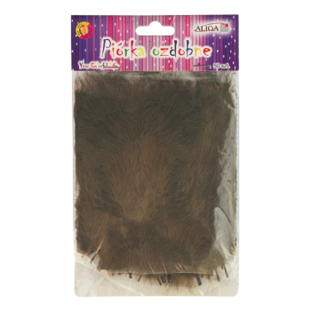 Piórka [10-12cm] - BRĄZ (op.50sztuk)