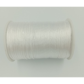 Sznurek satyna 2mm BIAŁY (op.91,4m)