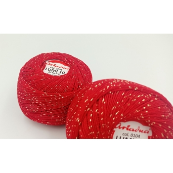 Kordonek z metalizowaną nitką LUMI10 50g/280m nr104