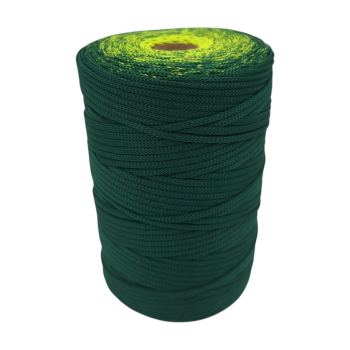 Sznurek poliestrowy płaski 4mm (op.280m ) ZIELONY - PISTACJA 4749