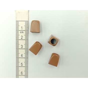 Końcówka metalowa BEŻ MAT (op.2szt.)