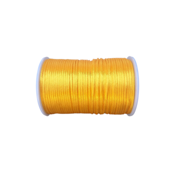 Sznurek satyna 2mm ŻÓŁTY (op.91,4m)