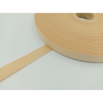 Taśma bawełniana 10mm - BEŻ (op.50m)