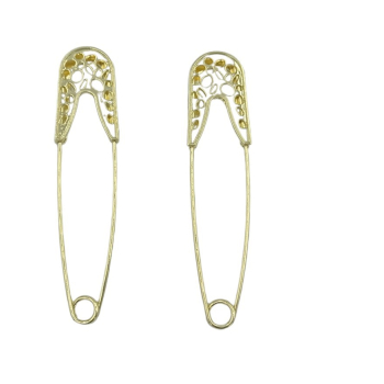 Agrafka ozdobna - ZŁOTA 8cm