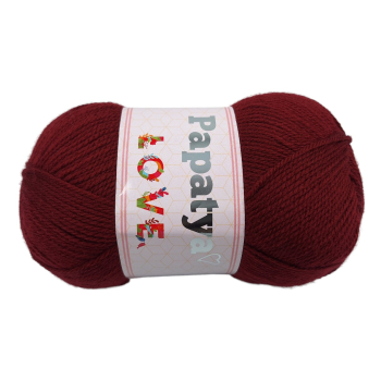 Włóczka Papatya LOVE - BORDO - 3250 - MOTEK