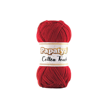 Włóczka Papatya Cotton Touch  CZERWONY 1030