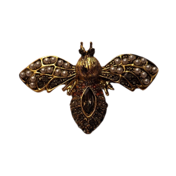 Broszka ozdobna - mucha 4cm