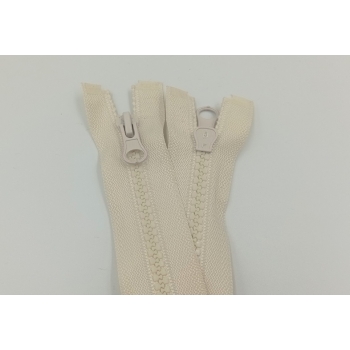 Zamek rozdzielczy kostka 55cm - ŚMIETANKA (op.2szt.)