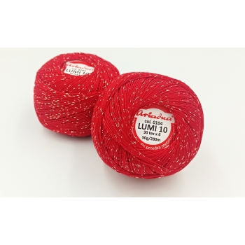Kordonek z metalizowaną nitką LUMI10 50g/280m nr104