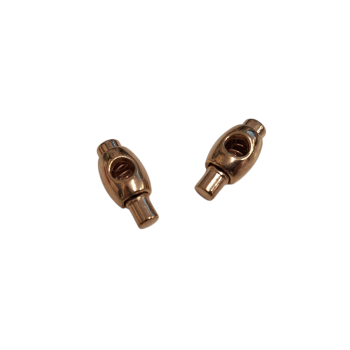 Stoper metalowy pojedynczy ZŁOTY (op.2szt.)