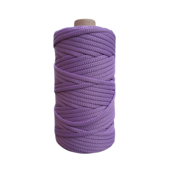Sznurek poliestrowy płaski 5mm (op.100m ) LILA nr 92