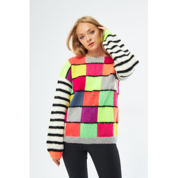 Włóczka Papatya FLEECY - zielony neon - 6790 - MOTEK