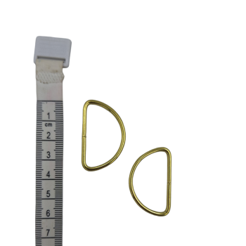 Półkółko metalowe 30mm ZŁOTE (op.10szt.)