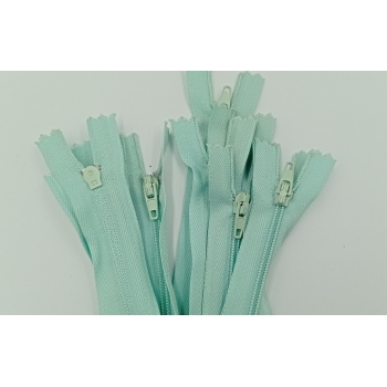 Zamek nierozdzielczy z kordem 18cm - MIĘTA (op.10szt.)