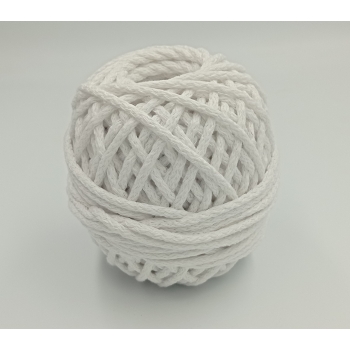 Sznur bawełniany 5mm BIAŁY (50m) NR 000