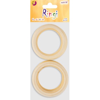 Ringi drewniane - 6cm (w op.4szt.)