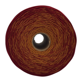 Sznurek poliestrowy płaski 4mm (op.280m ) BORDO - MIODOWY 4751