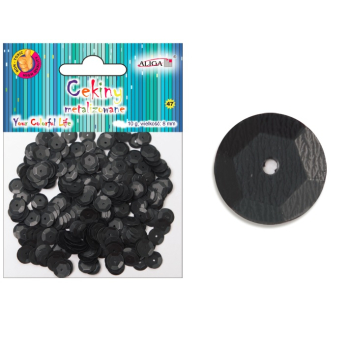Cekiny metalizowane [10g]  CZARNE