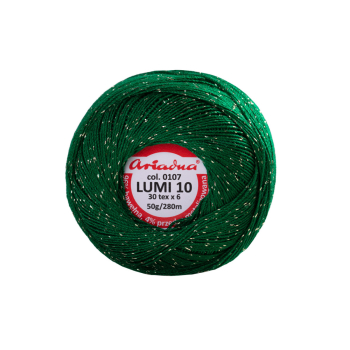 Kordonek z metalizowaną nitką LUMI10 50g/280m nr107